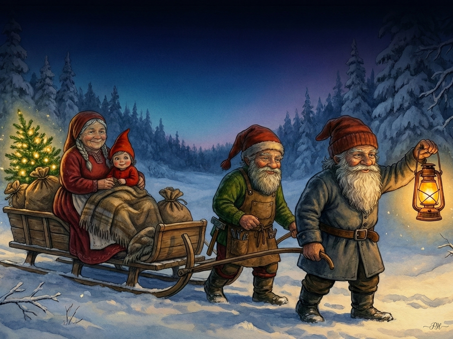 Rekikulkue metsässä