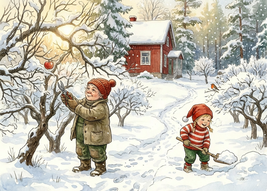 Lohjan omenatarhan talviunelma - emalimuki